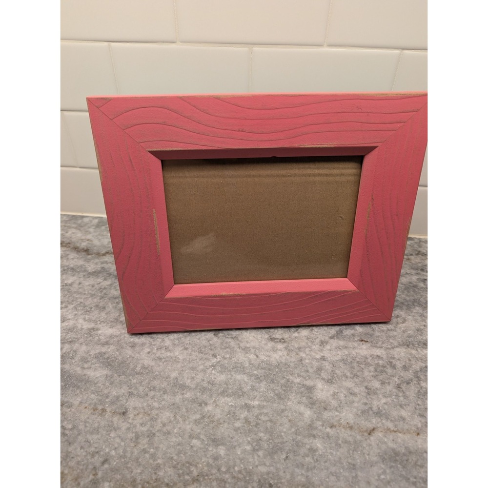 Sheffield Home Pink Distressed Wood Photo Frame, 5X7‎